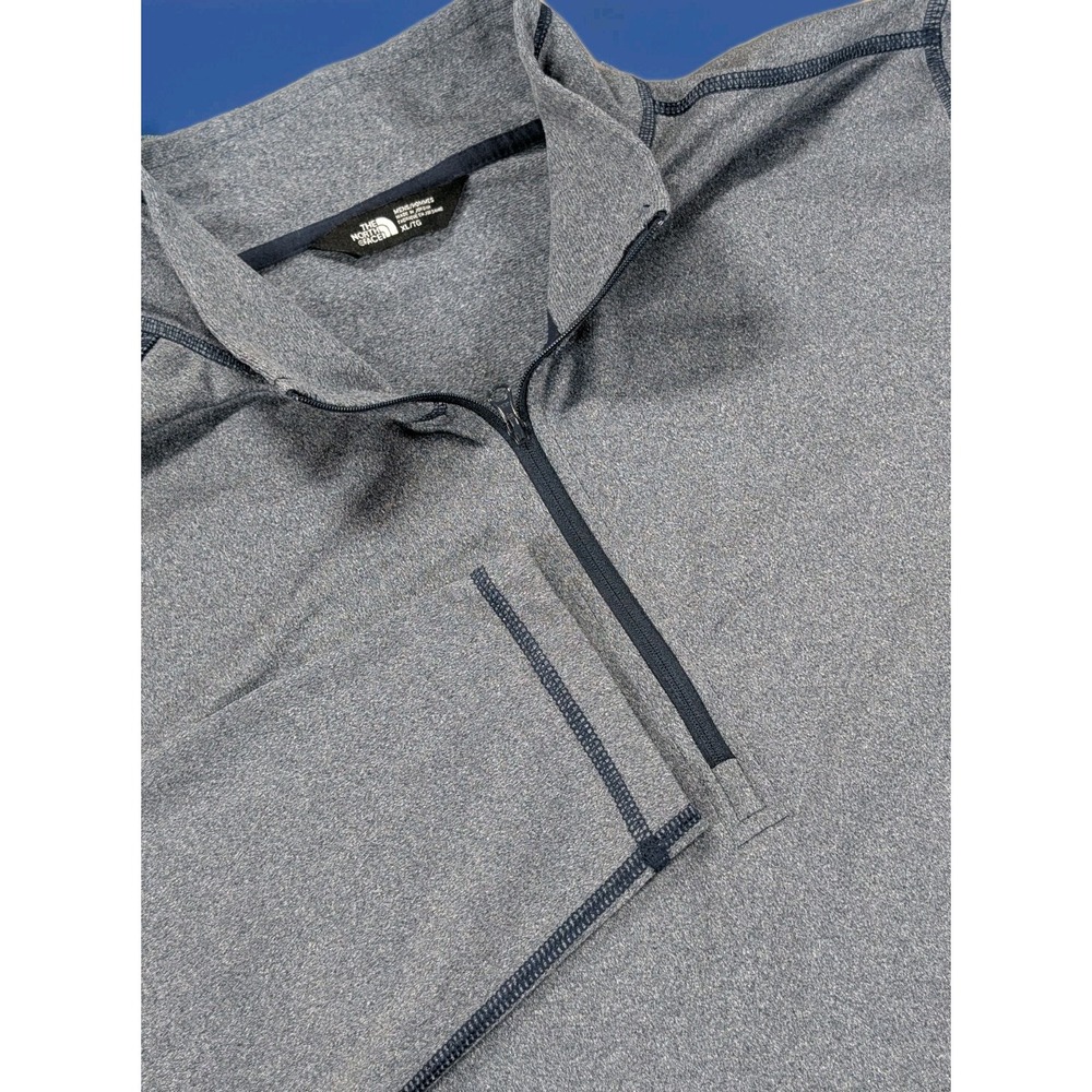 The North Face‎ Mens XL Quarter Zip Pullover Gray Tek Systems Athletic Shirt